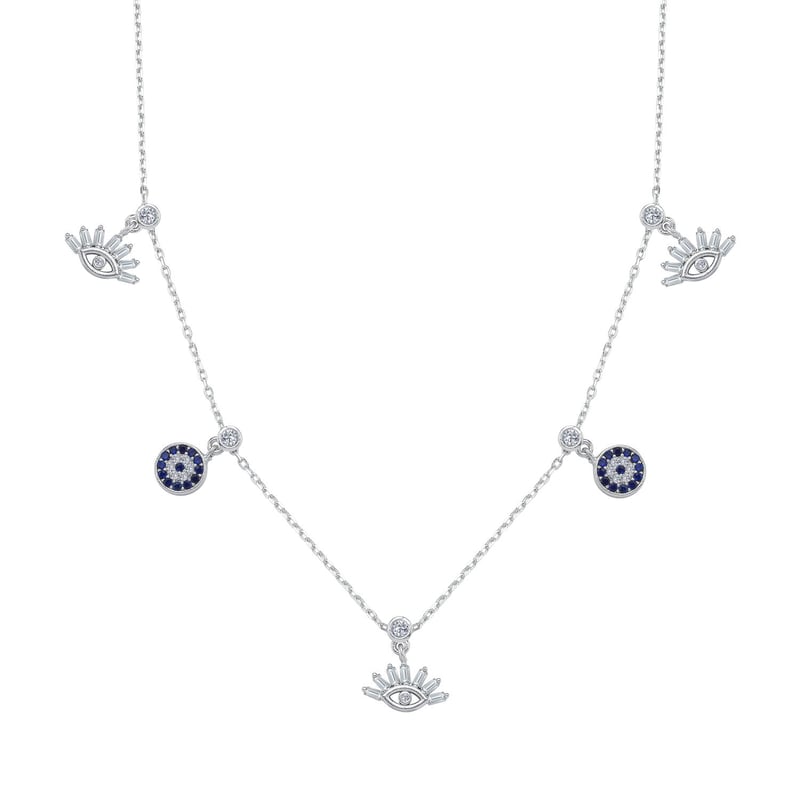 Mistik Derinlik Choker Gümüş Şans Kolye