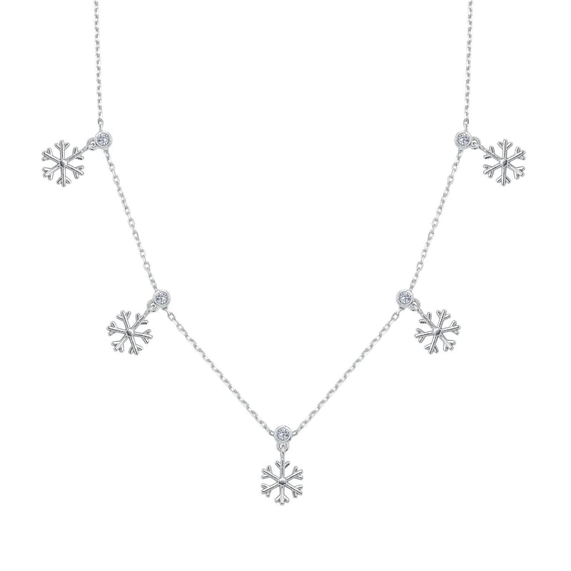 Parıltı Kristali Choker Gümüş Şans Kolye