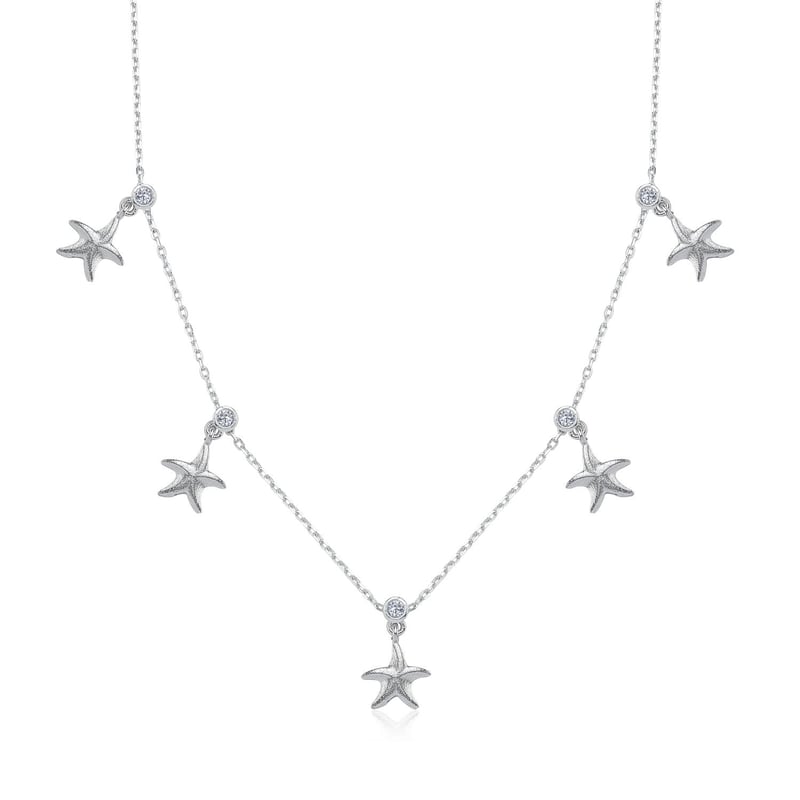 Parıltılı Kumsal Choker Gümüş Şans Kolye