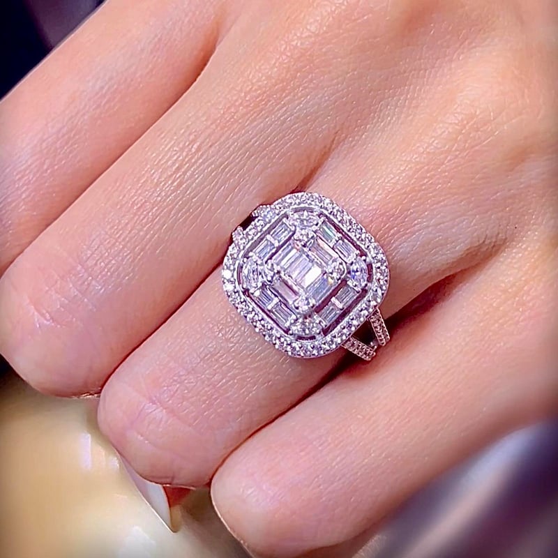 Pırlanta Montür Baget Geleneği Gümüş Yüzük