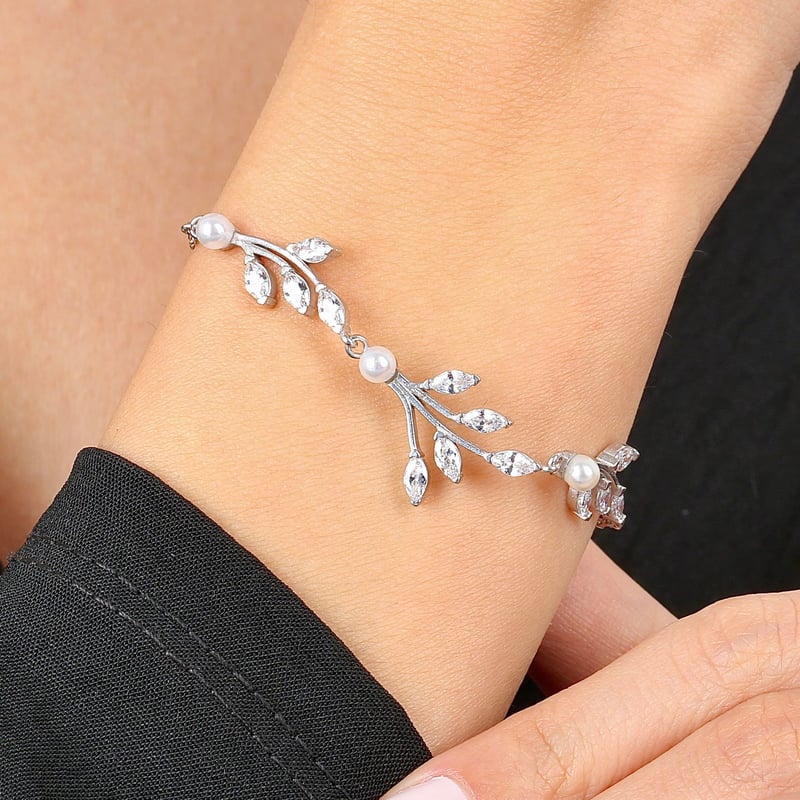 Pırlanta Montür Bağlılık Buketi Gümüş Su Yolu Set