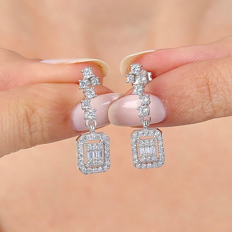 Pırlanta Montür Bağlılık Işıltısı Baget Gümüş Üçlü Set