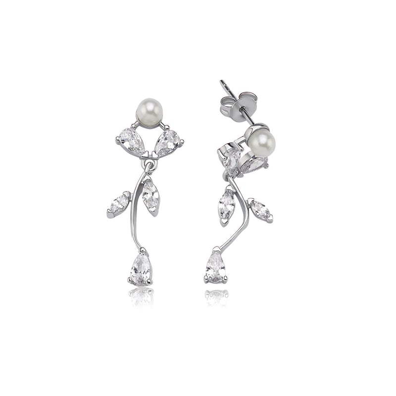 Pırlanta Montür Full Taşlı Aşk Masalı Gümüş Su Yolu Set