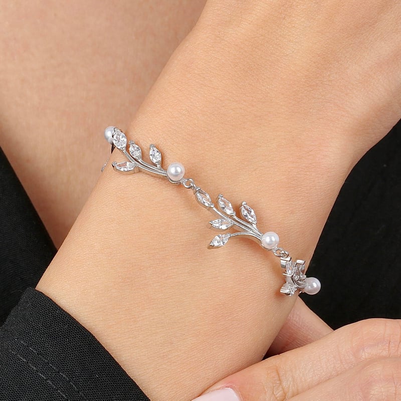 Pırlanta Montür Full Taşlı Bağlılık Buketi Gümüş Su Yolu Set