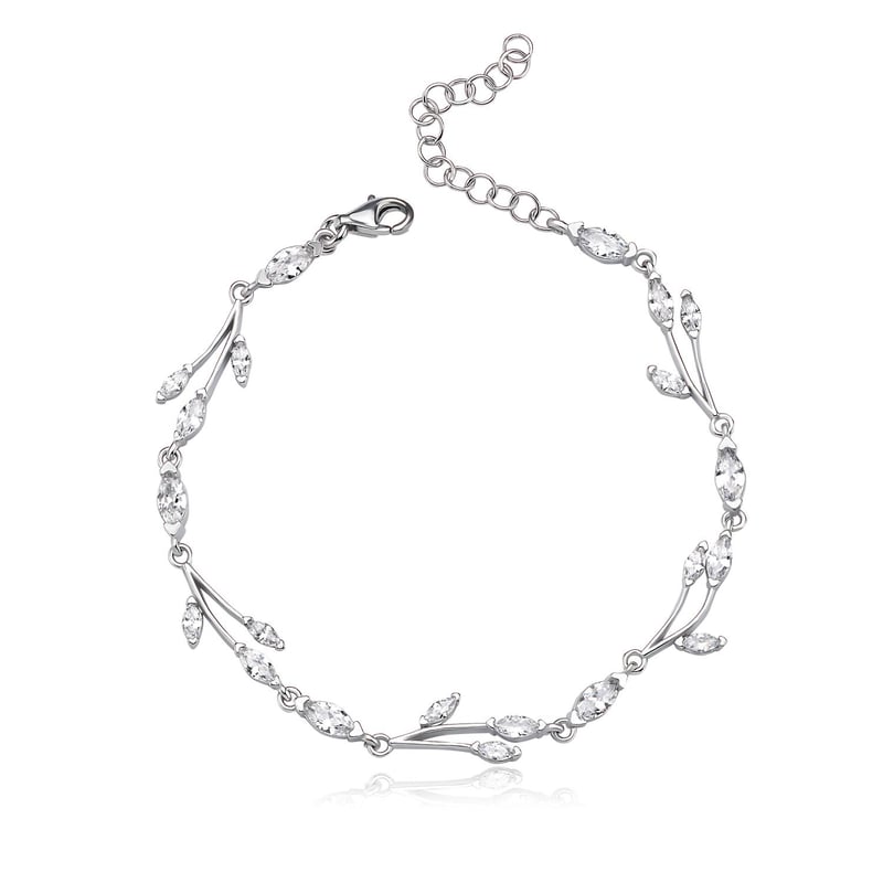 Pırlanta Montür Full Taşlı Mutluluk Masalı Gümüş Su Yolu Set