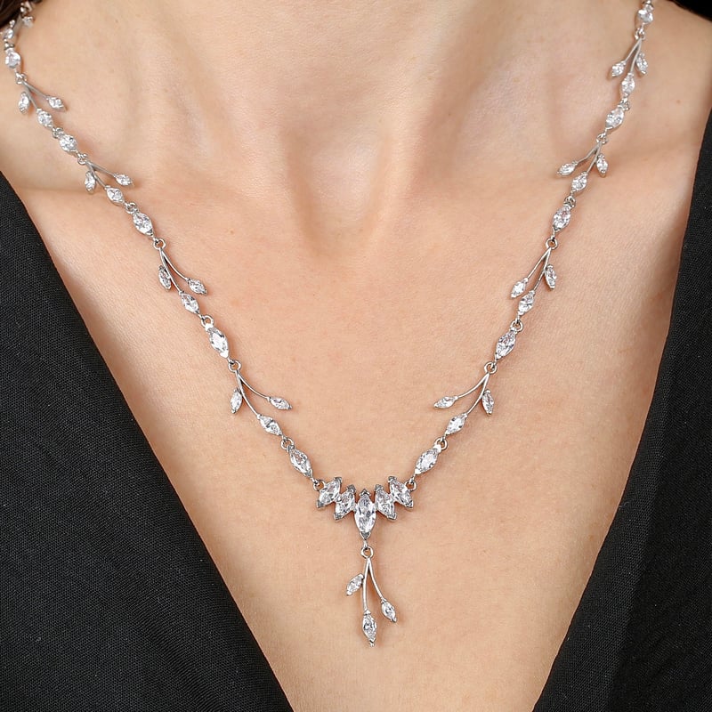 Pırlanta Montür Full Taşlı Mutluluk Masalı Gümüş Su Yolu Set