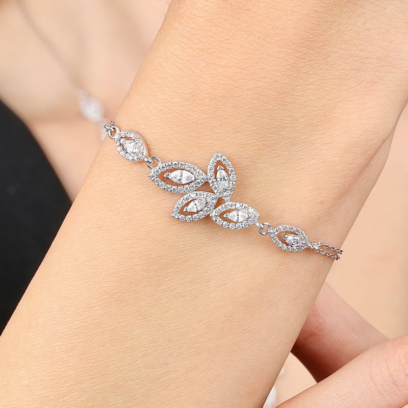 Pırlanta Montür İlk Dans Işıltısı Gümüş Su Yolu Set