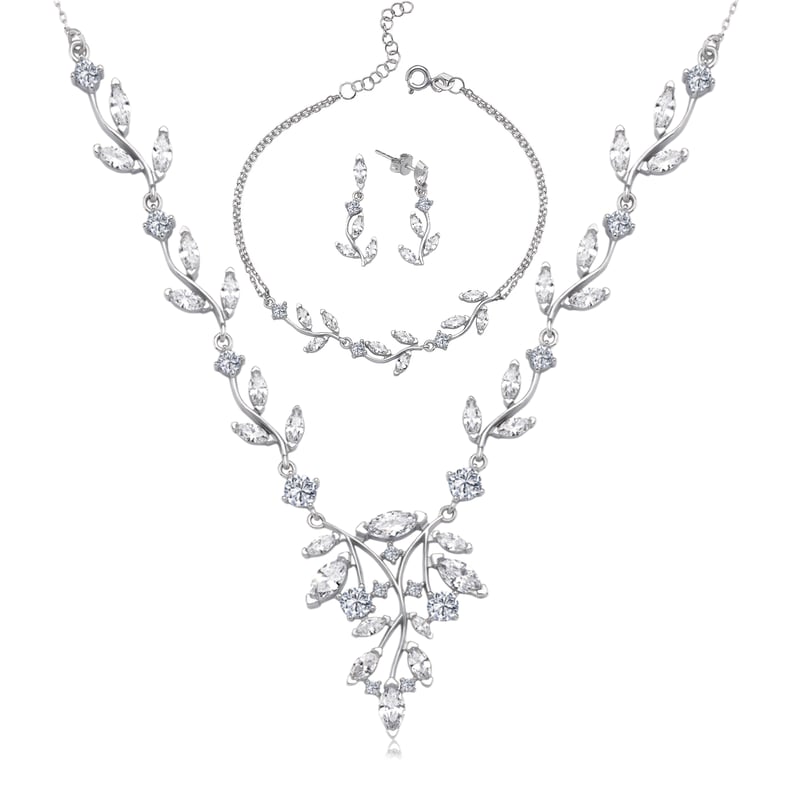 Pırlanta Montür Masal Bestesi Gümüş Su Yolu Set