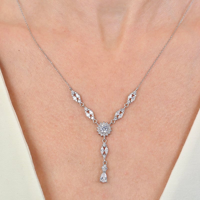 Pırlanta Montür Mutluluk Güneşi Gümüş Üçlü Set