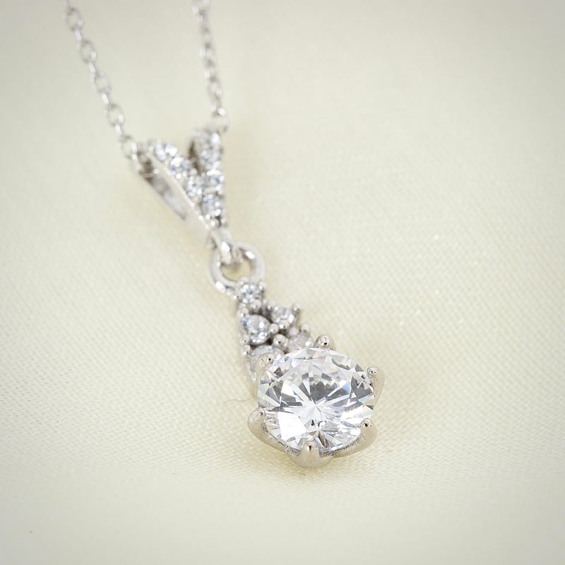 Pırlanta Montür Prenses Masalı Gümüş Kolye