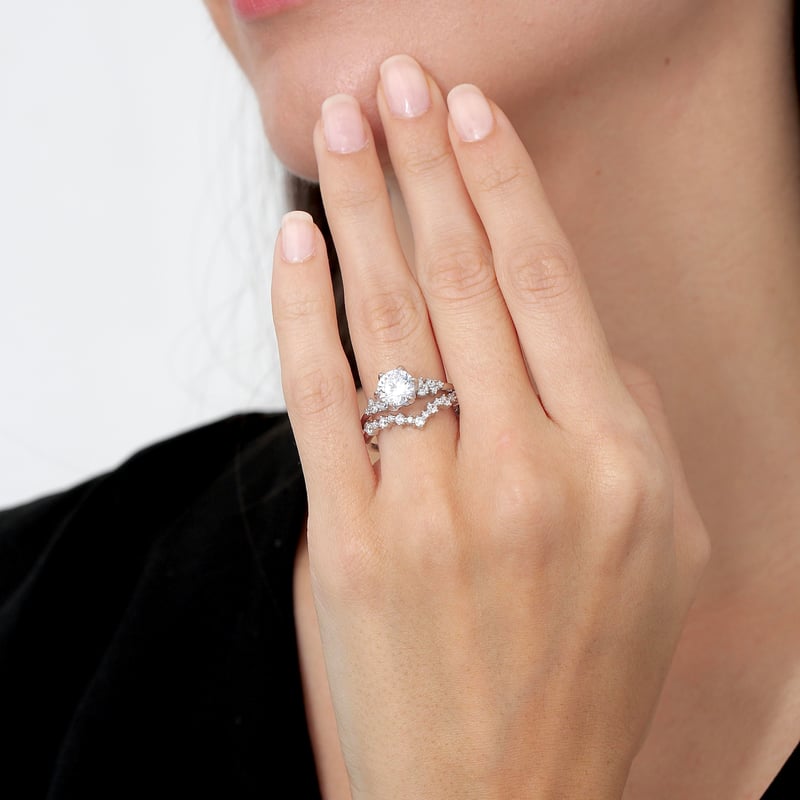 Pırlanta Montür Prenses Masalı Tween Gümüş Yüzük