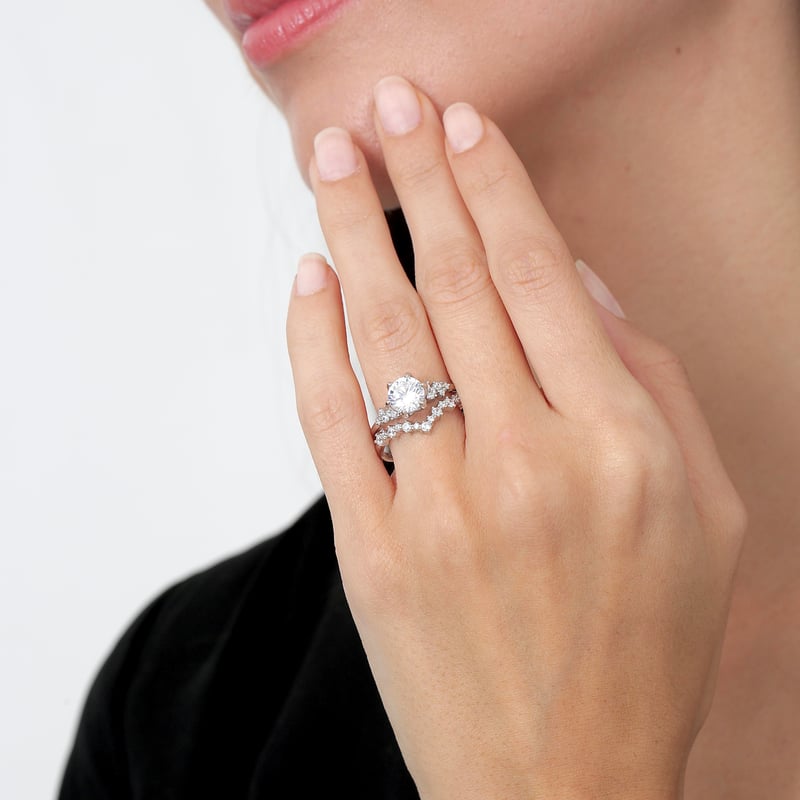 Pırlanta Montür Prenses Masalı Tween Gümüş Yüzük