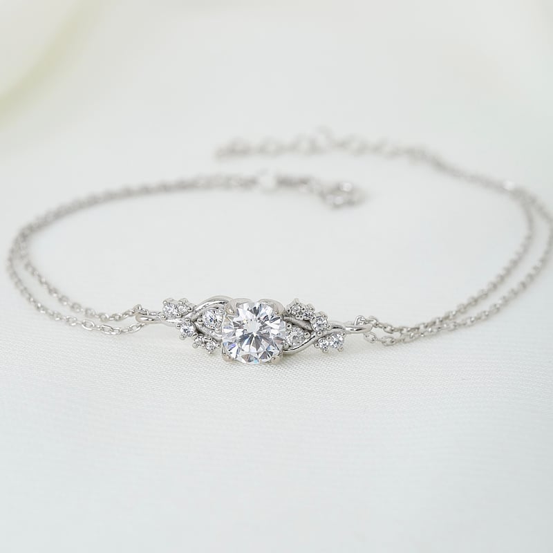 Pırlanta Montür Prensesin Düşü Gümüş Bileklik