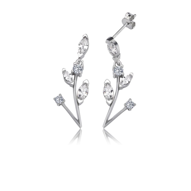 Pırlanta Montür Sevgi Buketi Gümüş Su Yolu Set