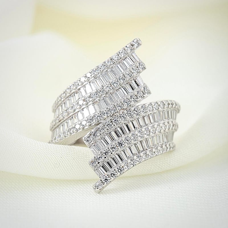 Pırlanta Montür Tutku Düğümü Sarmal Gümüş Yüzük