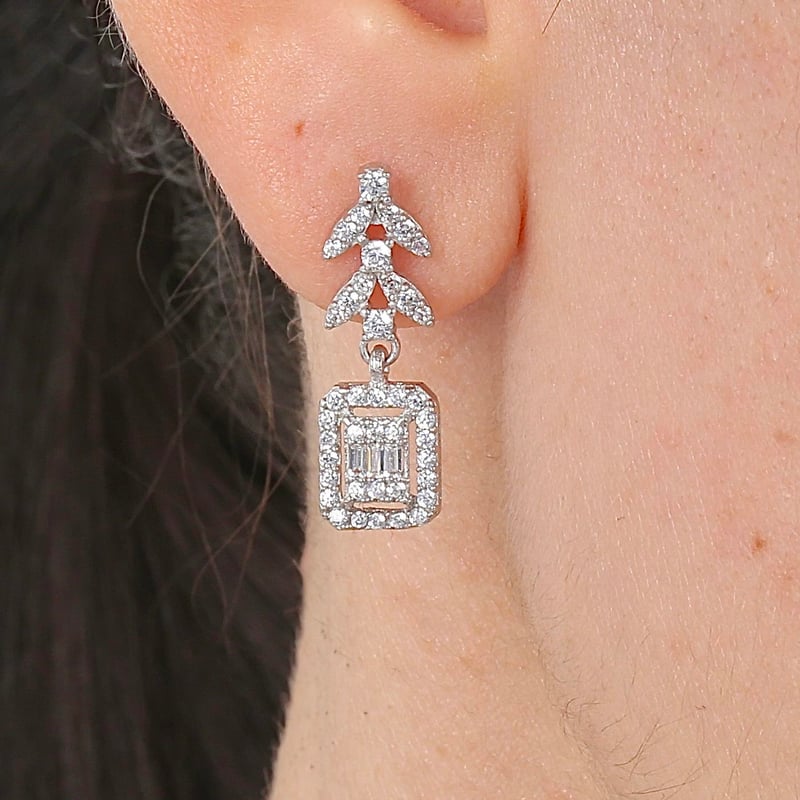 Pırlanta Montür Tutku Işıltısı Baget Gümüş Üçlü Set