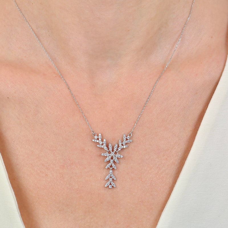 Pırlanta Montür Zarafet Işıltısı Gümüş Üçlü Set