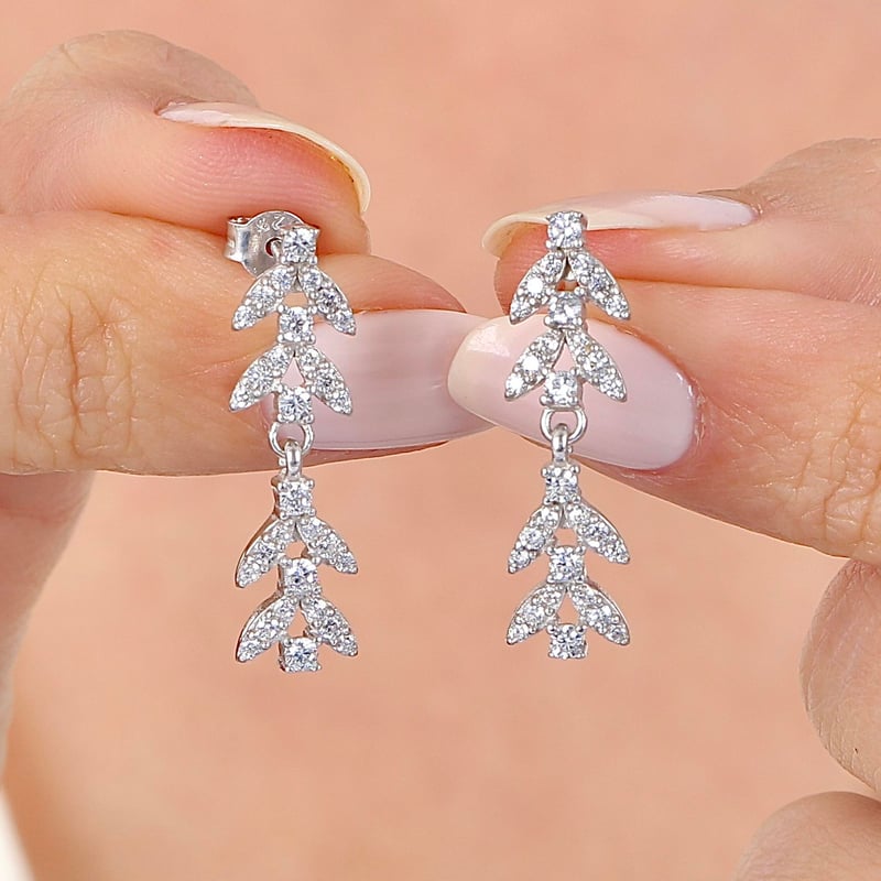 Pırlanta Montür Zarafet Işıltısı Gümüş Üçlü Set