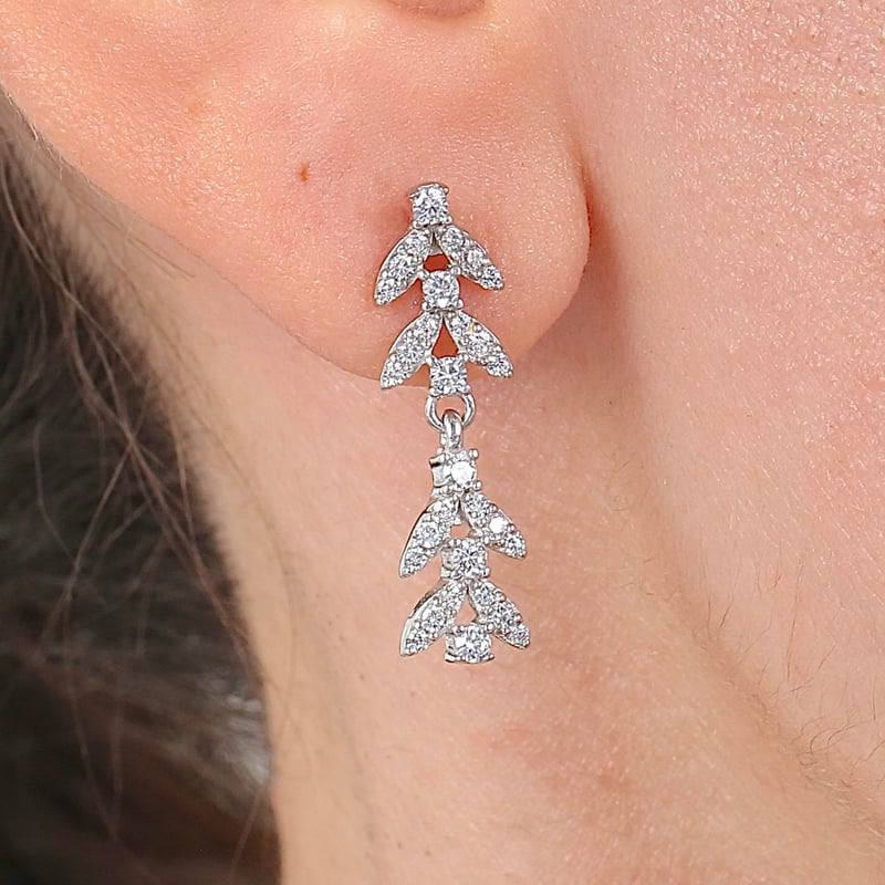 Pırlanta Montür Zarafet Işıltısı Gümüş Üçlü Set