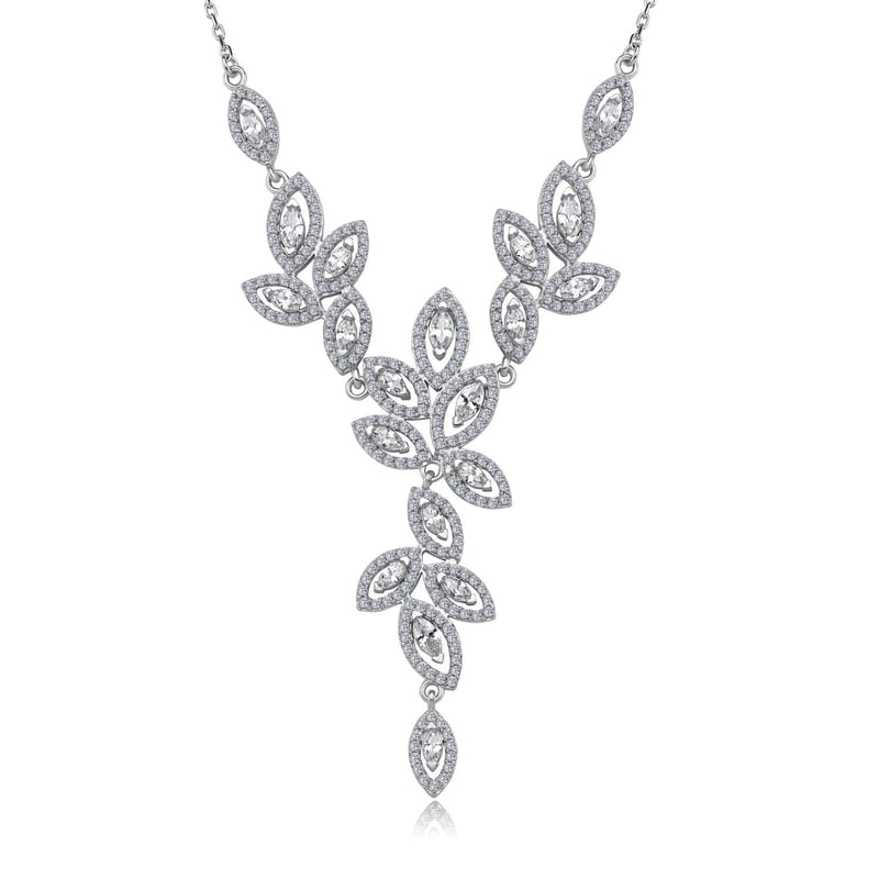 Pırlanta Montür Zarif İlk Dans Işıltısı Gümüş Su Yolu Set