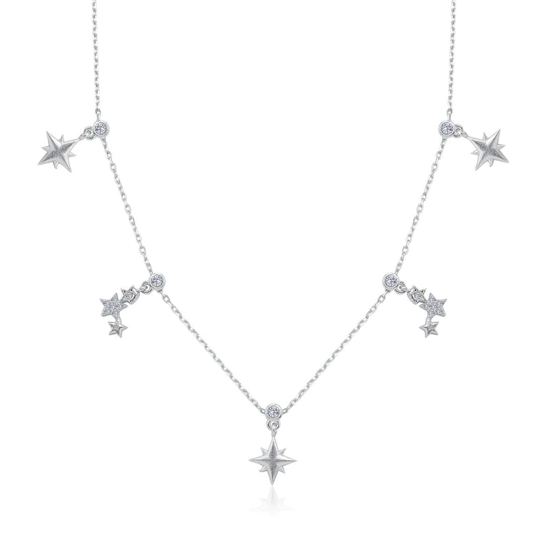 Sonsuz Yıldızlar Choker Gümüş Şans Kolye