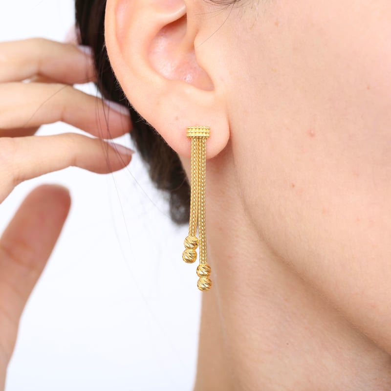 Tutku Seli Kalze Örgü Altın Kaplama Gümüş Takı Seti