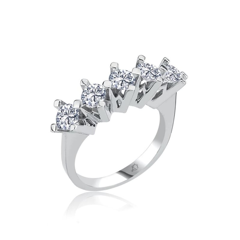 Yeni 3.00 Karat Mega Kraltacı Beştaş Gümüş Yüzük