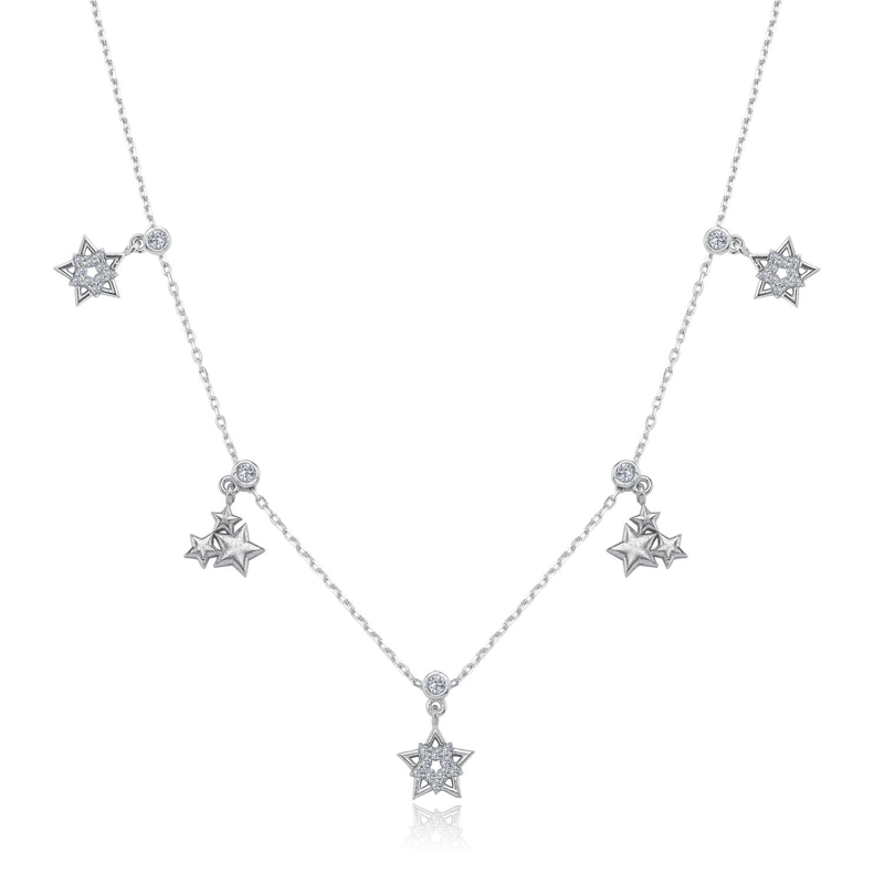 Yıldız Coşkusu Choker Gümüş Şans Kolye