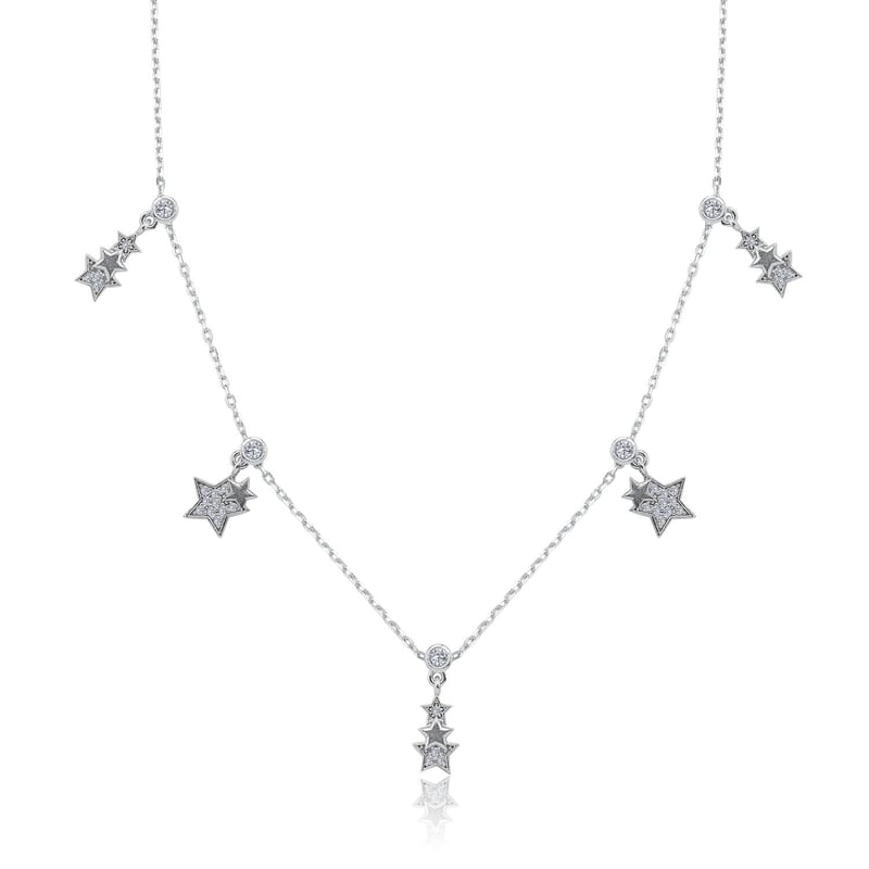 Yıldız Geçidi Choker Gümüş Şans Kolye