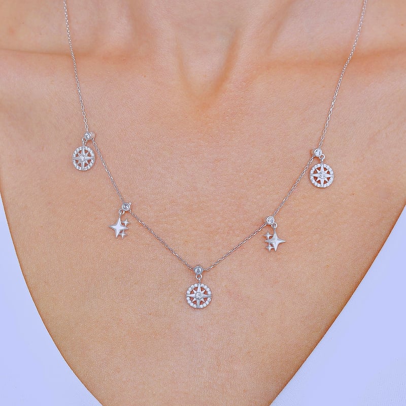 Yıldız Serüveni Choker Gümüş Şans Kolye