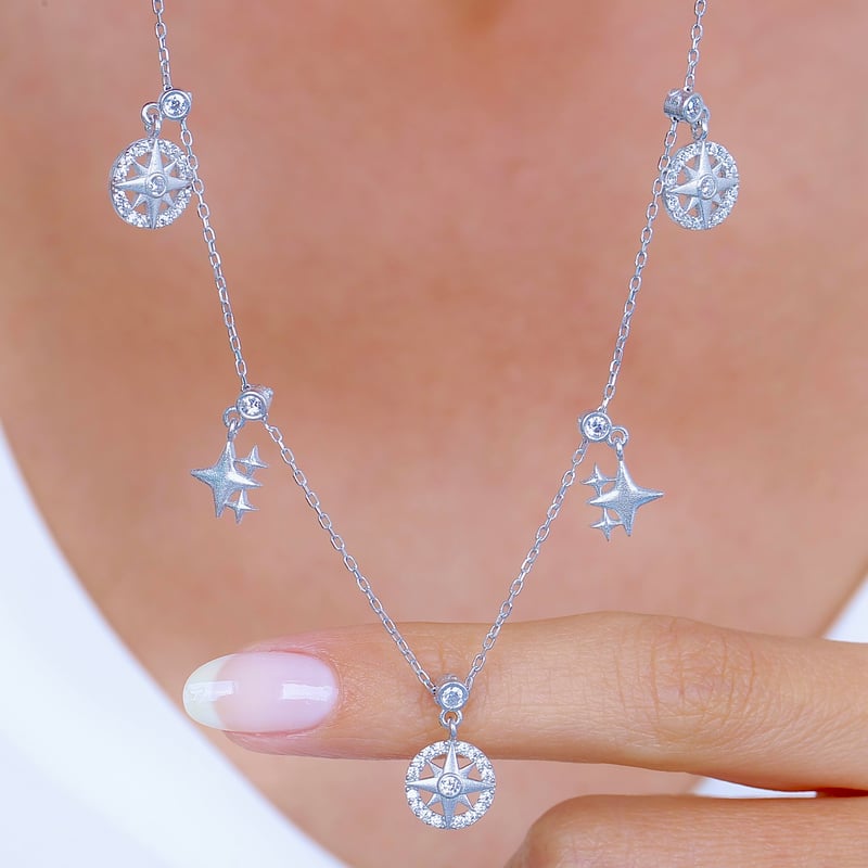 Yıldız Serüveni Choker Gümüş Şans Kolye
