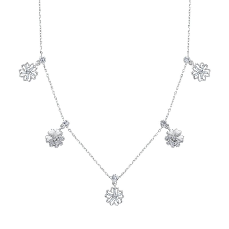Yonca Mevsimi Choker Gümüş Şans Kolye