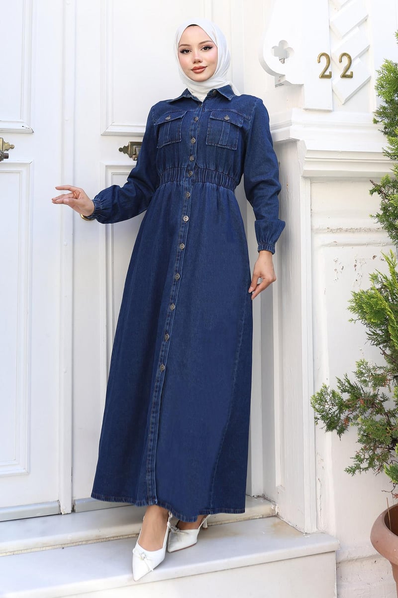 Beli Lastikli Kot Ferace Koyu Mavi 19228