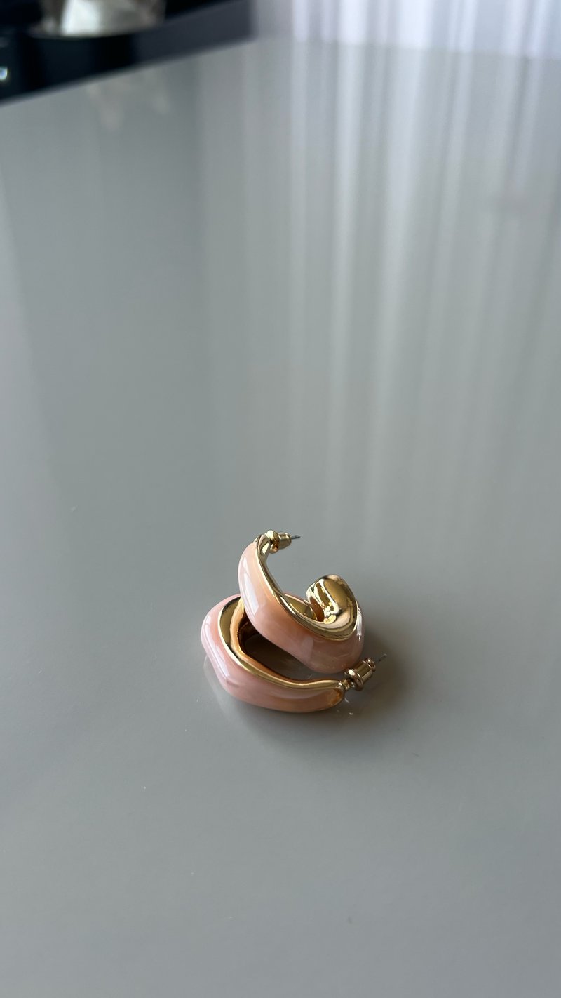 PEMBE GOLD KARIŞIM HALKI KÜPE