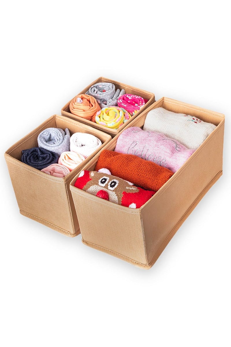 Rek Home 3'lü Bej Çekmece İçi Düzenleyici Organizer Set