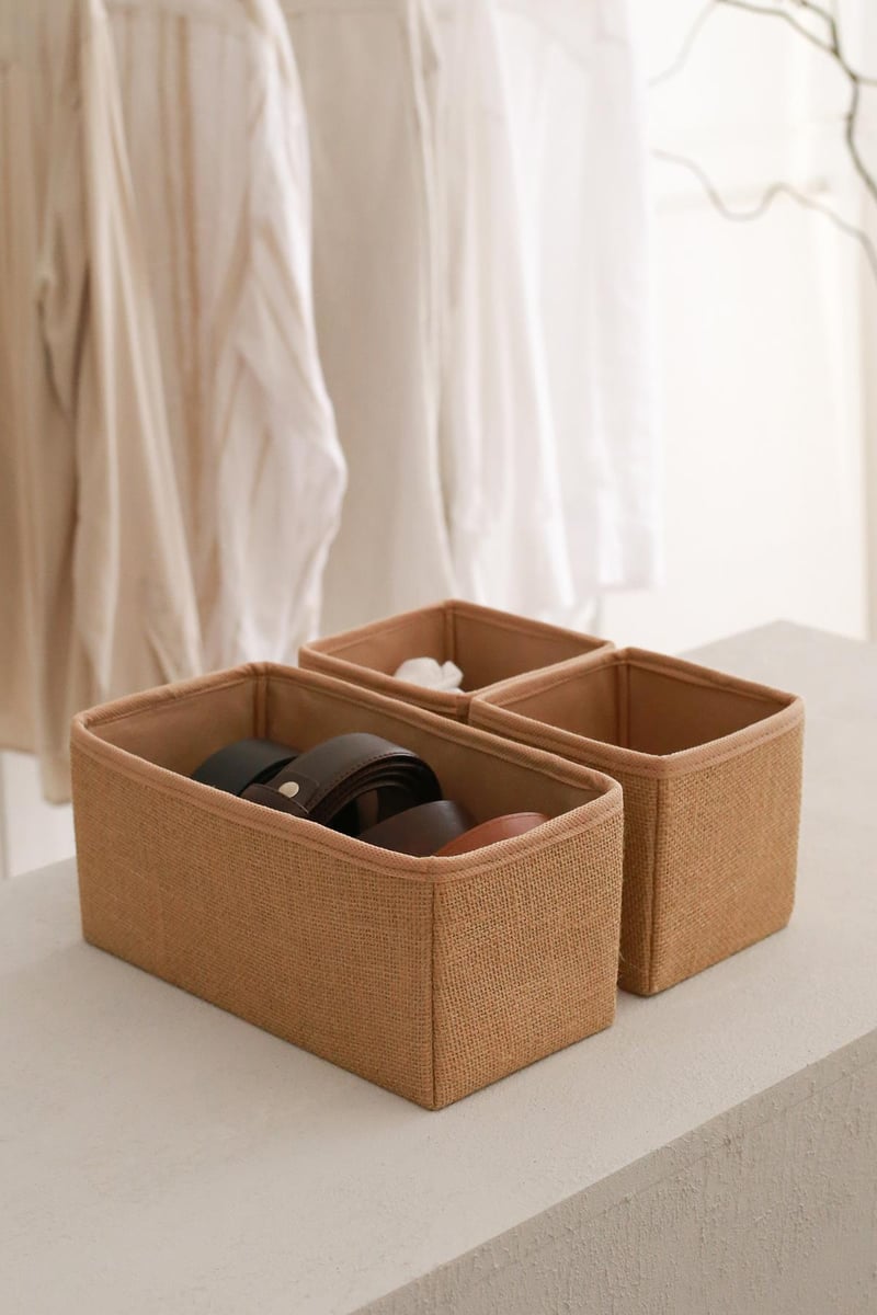Rek Home 3'lü Jüt Çekmece İçi Düzenleyici Organizer Set