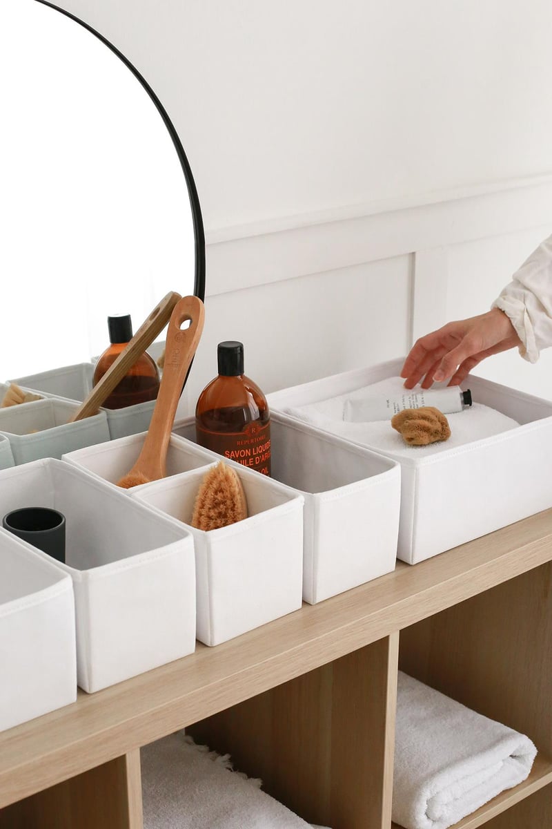 REK HOME 6'lı Beyaz Çekmece İçi Düzenleyici Organizer Set