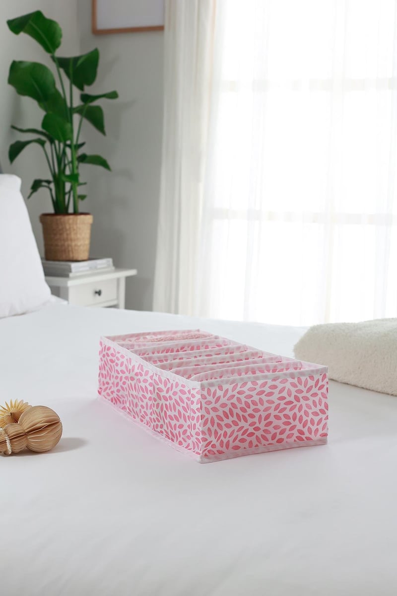 Rek Home 7 Bölmeli Yaprak Pudra Dolap Çekmece İçi Akordiyon Tipi Katlanır Çamaşır Düzenleyici Organizer