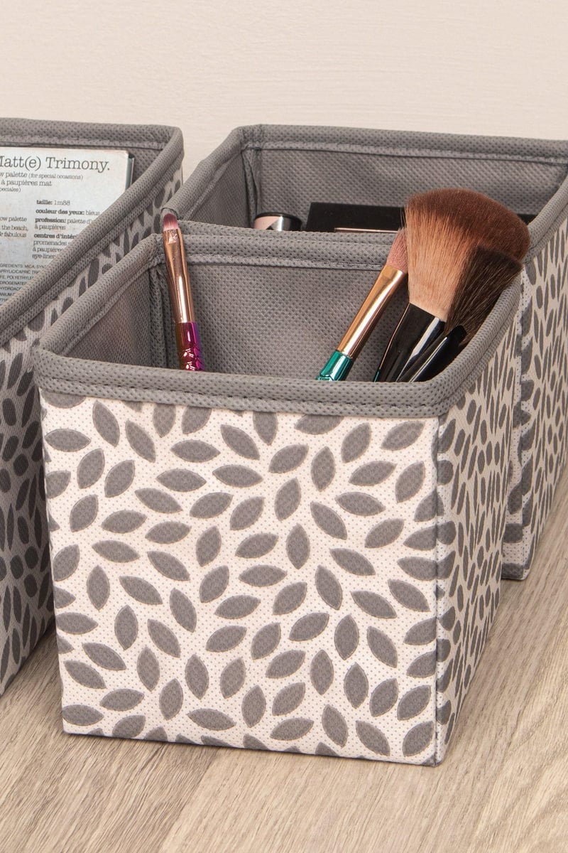 Rek Home Gri Yaprak Çekmece İçi Düzenleyici 3'lü Organizer Set