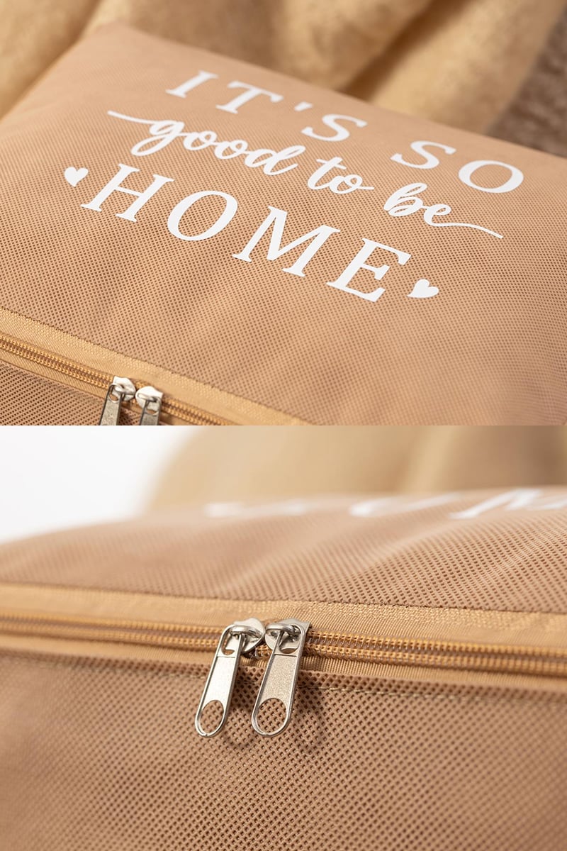 Rek Home Küçük Boy Bej Baza Altı, Valiz Düzenleyici Hurç / 30x22x18