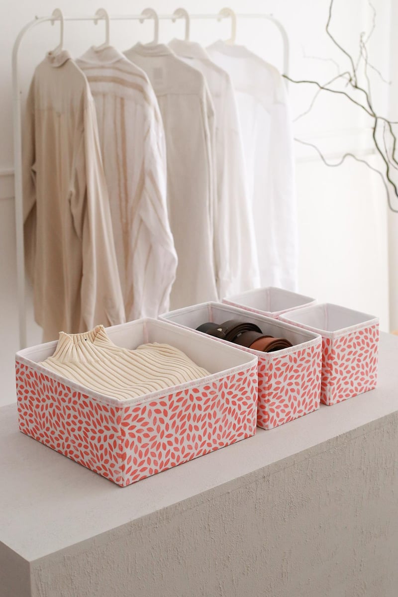 REK HOME Pudra Yaprak Çekmece İçi Düzenleyici 4'lü Organizer Set