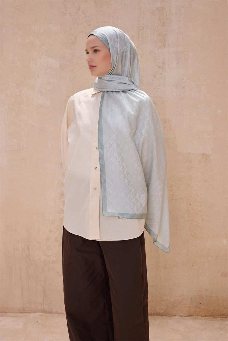 {URUNSEO_TITLE} | BELLI | POLYESTER ŞAL | BELLİ FRESH J.MONOGRAM ŞAL - 06