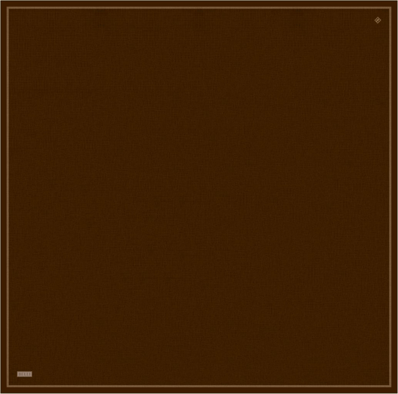 Acı Kahve Klasik Desen %100 Twill İpek Eşarp 4305-83