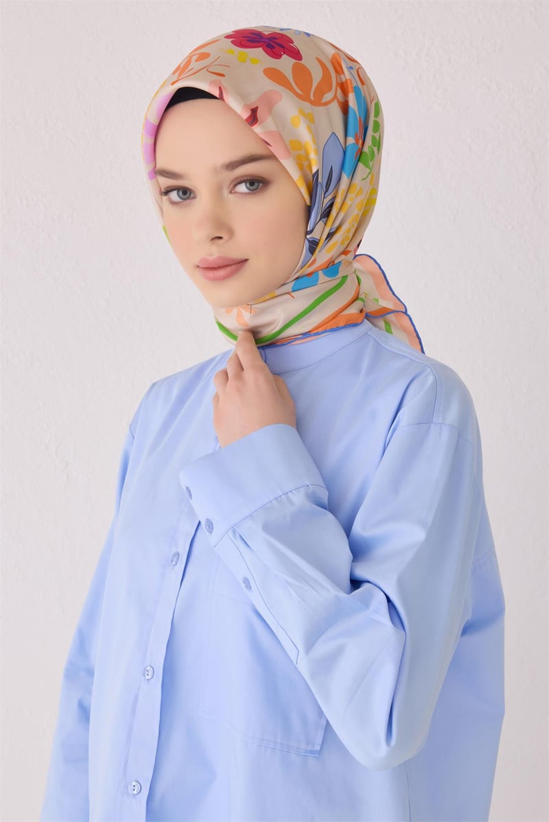{URUNSEO_TITLE} | BELLI | BELLİ İPEK EŞARP | BELLİ SAF İPEK EŞARP 4043D (T) - 05