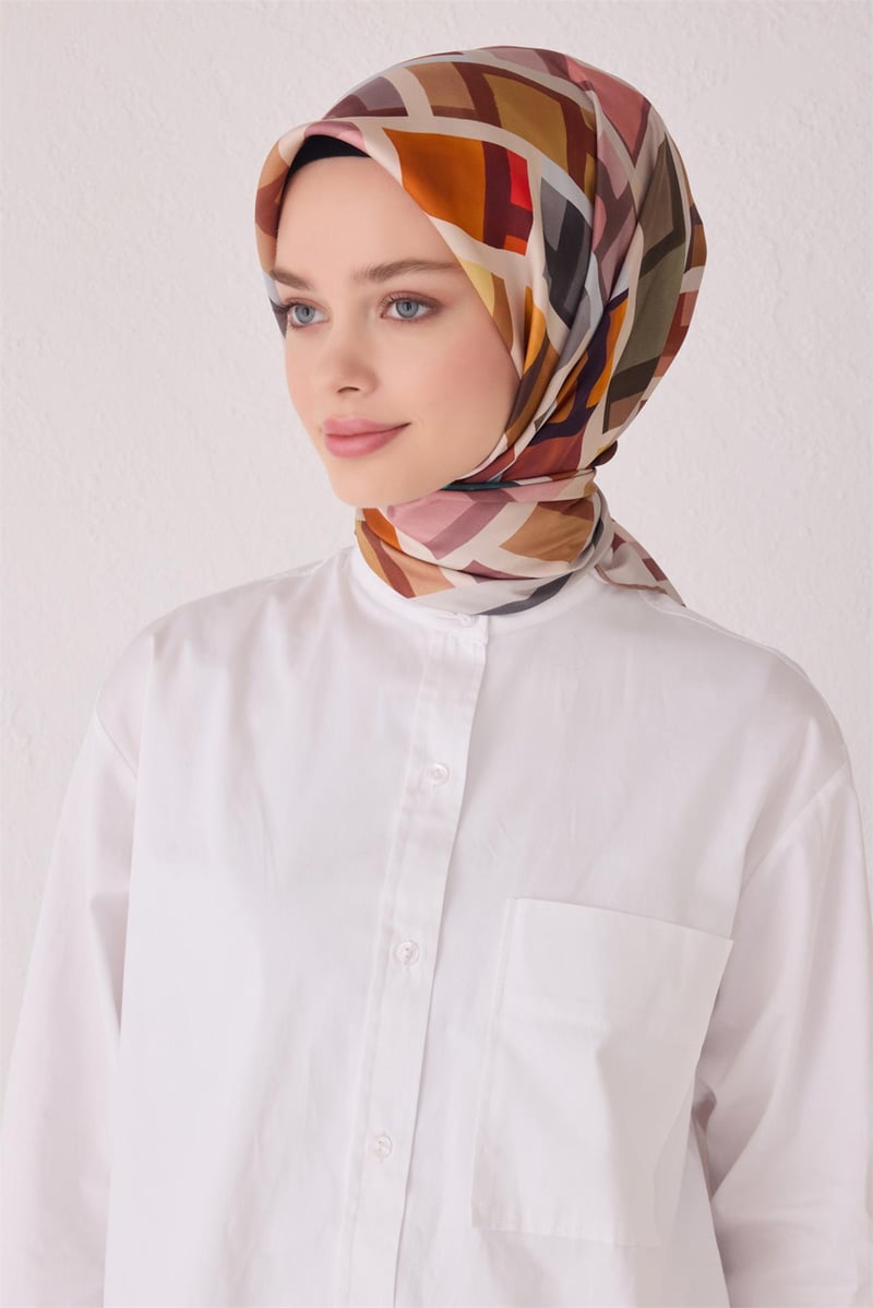 {URUNSEO_TITLE} | BELLI | BELLİ İPEK EŞARP | BELLİ SAF İPEK EŞARP 4051D (T) - 03