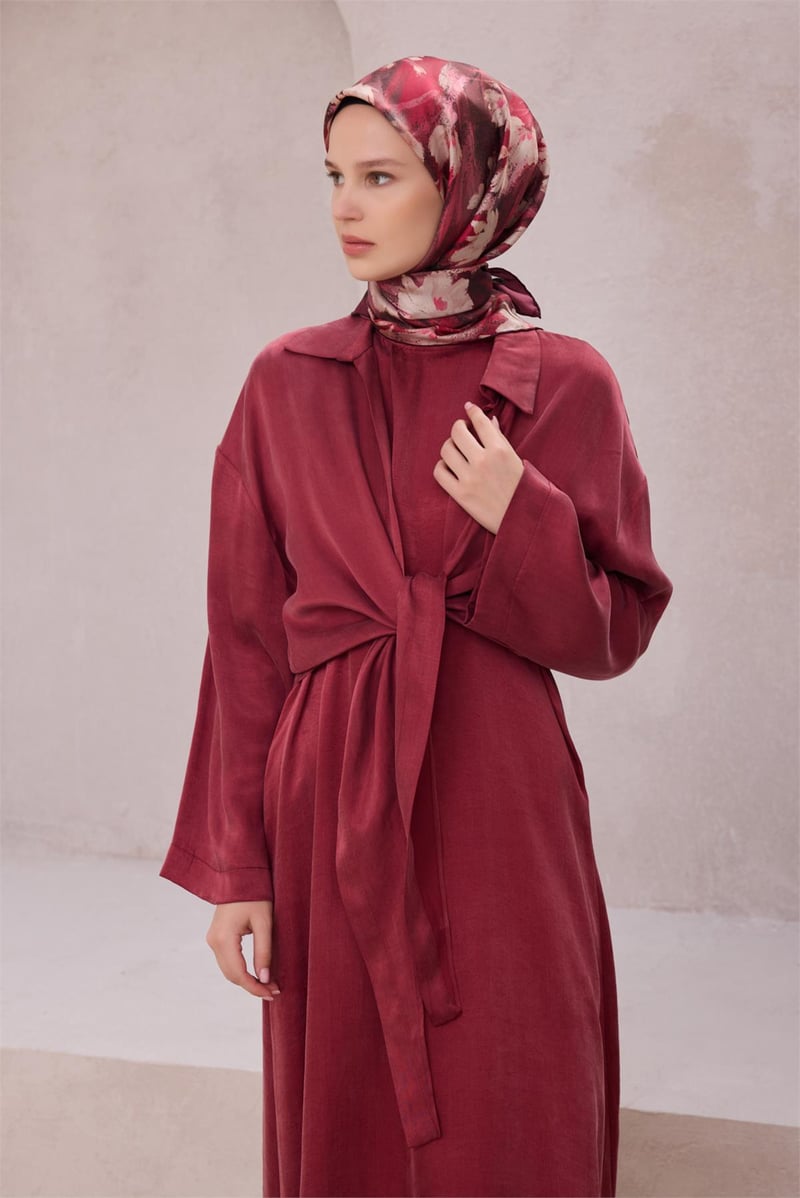 {URUNSEO_TITLE} | BELLI | BELLİ İPEK EŞARP | BELLİ ÇİÇEK DESEN İPEK EŞARP 4217D (TWILL) BORDO - 86