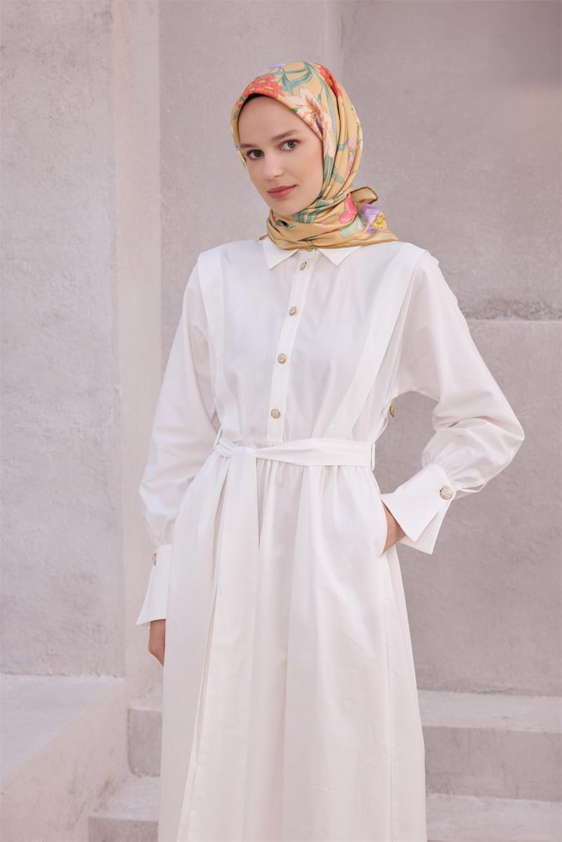 {URUNSEO_TITLE} | BELLI | BELLİ İPEK EŞARP | BELLİ ÇİÇEK DESEN İPEK EŞARP 4219D (TWILL) BEJ - 50