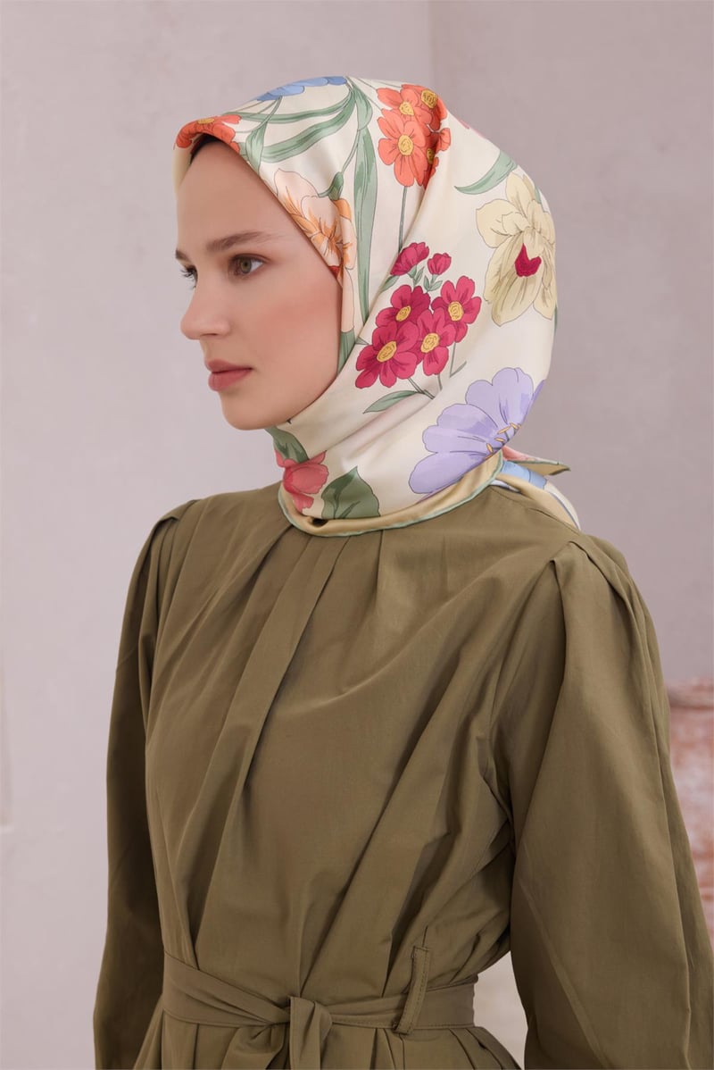 {URUNSEO_TITLE} | BELLI | BELLİ İPEK EŞARP | BELLİ ÇİÇEK DESEN İPEK EŞARP 4219D (TWILL) MİNT - 52