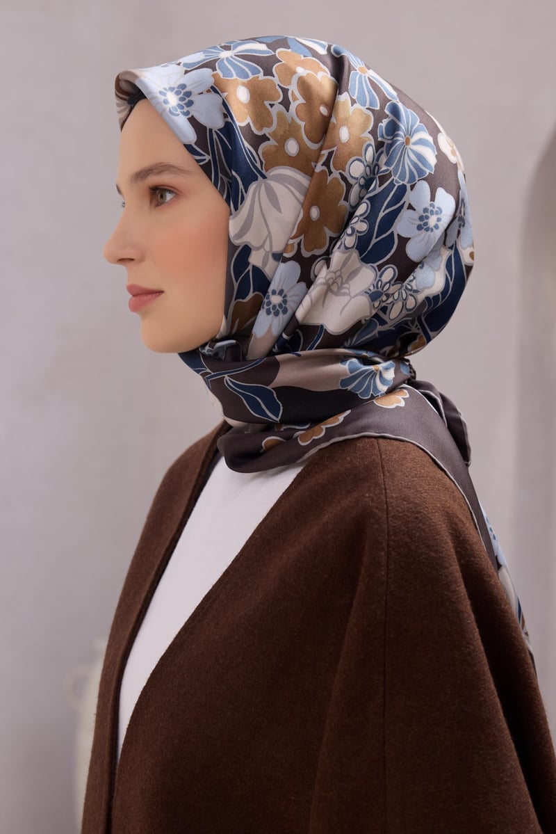 {URUNSEO_TITLE} | BELLI | BELLİ İPEK EŞARP | BELLİ ÇİÇEK DESEN İPEK EŞARP 4220D (TWILL) - 41