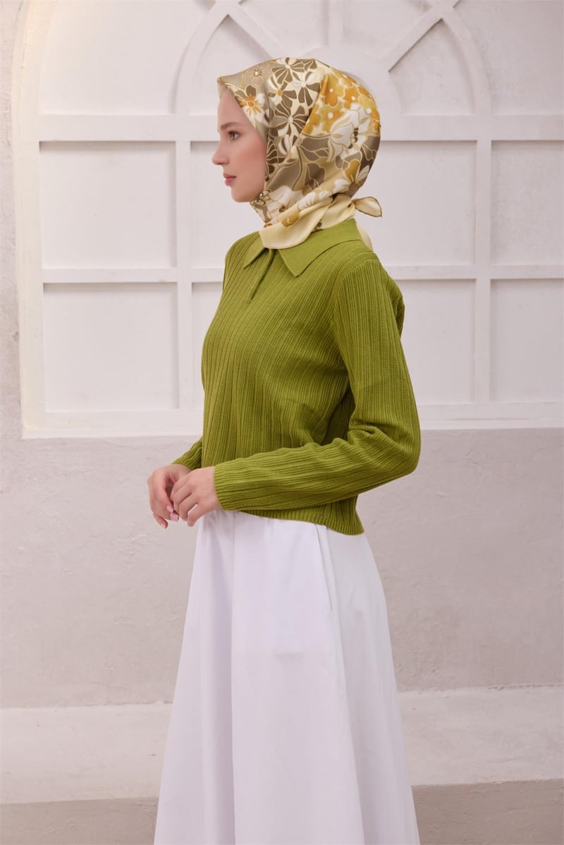 {URUNSEO_TITLE} | BELLI | BELLİ İPEK EŞARP | BELLİ ÇİÇEK DESEN İPEK EŞARP 4220D (TWILL) SARI - 35
